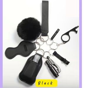 Gift Boxed Safety Protection 8-Piece Self-Defense KeyChain Set, Accessories